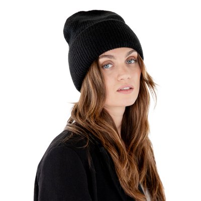 Huer - Gårda Angora Beanie (sort)