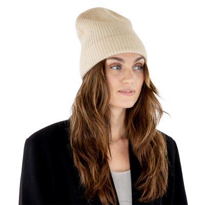Huer - Gårda Cashmere Beanie (fløde)