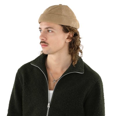 Beanies - Gårda Lymington Corduroy Docker Beanie (beige)