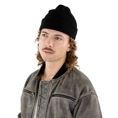 Beanies - Gårda Loxley Knitted Docker Beanie (sort)