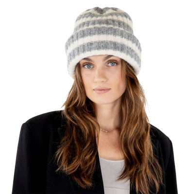 Beanies - Gårda Isfjord Slouch Beanie (grå/hvid)