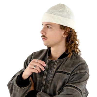 Beanies - Gårda Loxley Knitted Docker Beanie (hvid)