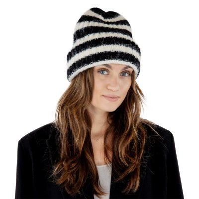 Beanies - Gårda Isfjord Slouch Beanie (sort/hvid)