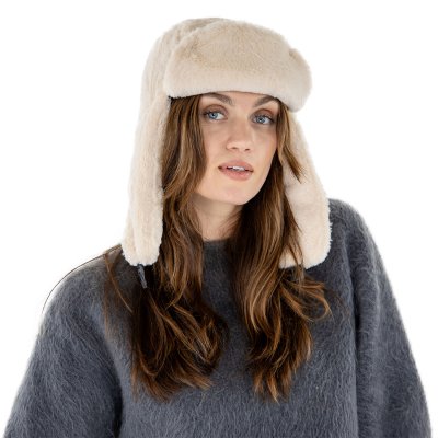 Pelshue - Gårda Angora Trapper Hat (fløde)