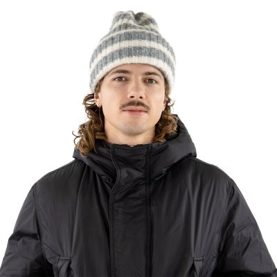 Beanies - Gårda Isfjord Slouch Beanie (grå/hvid)