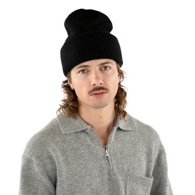 Huer - Gårda Angora Beanie (sort)