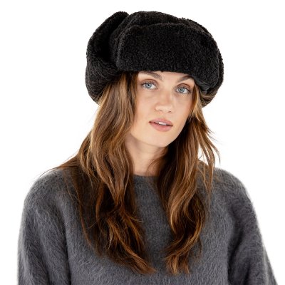 Pelshue - Gårda Angora Trapper Hat (sort)