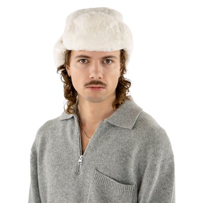 Pelshue - Gårda Angora Trapper Hat (hvid)