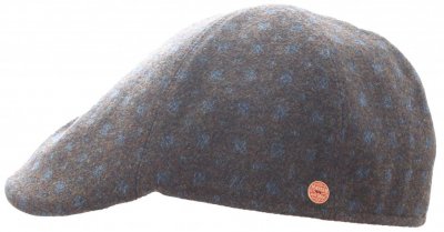 Sixpence / Flat cap - Mayser Paddy (brun-blå)