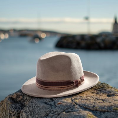 Hatte - Gårda Montefalco Fedora Wool Hat (beige)