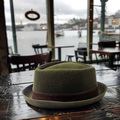 Hatte - Gårda Devenport Pork Pie (grøn)