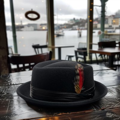 Hatte - Gårda Perth Pork Pie (sort)