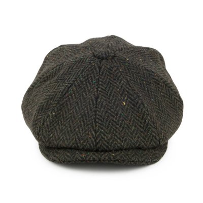 Gubbkeps / Flat cap - Jaxon Bronx Newsboy Cap (forest)