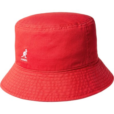 Hatte - Kangol Washed Bucket (rød)