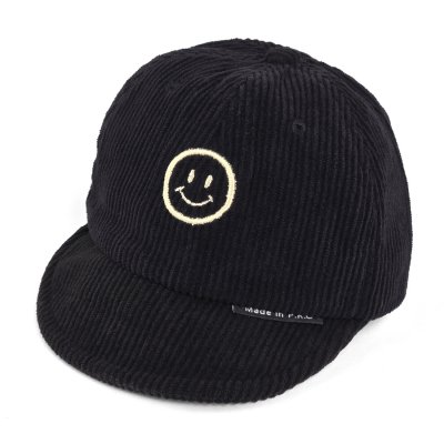 Cap Barn - Gårda Smile Corduroy Cap (sort)