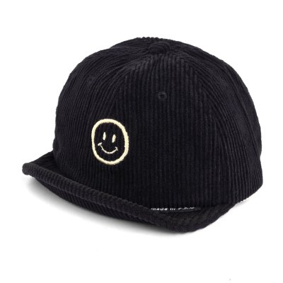 Cap Barn - Gårda Smile Corduroy Cap (sort)
