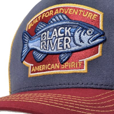 Kasket - Black River Adventure Trucker (blå/beige/rød)