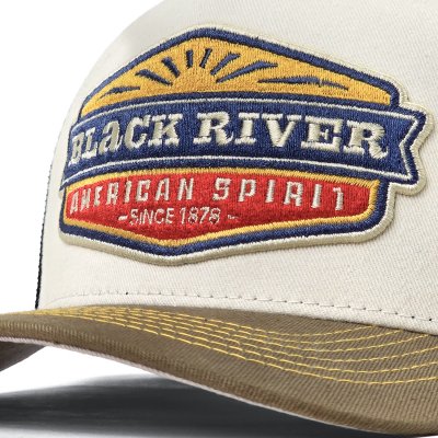 Kasket - Black River Beacon Trucker (off-white/blå/grøn)