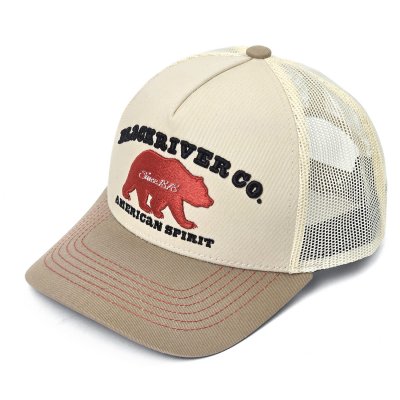 Kasket - Black River Bear Trucker (creme/beige)