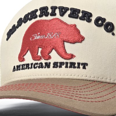 Kasket - Black River Bear Trucker (creme/beige)