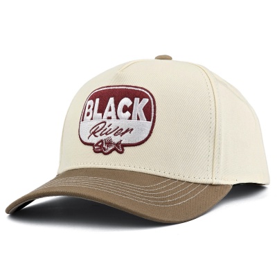 Kasket - Black River Charleston Cotton Snapback (off-white/kaki)
