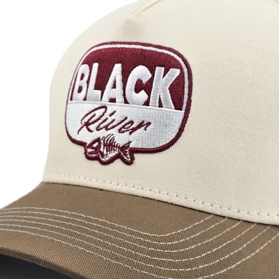 Kasket - Black River Charleston Cotton Snapback (off-white/kaki)