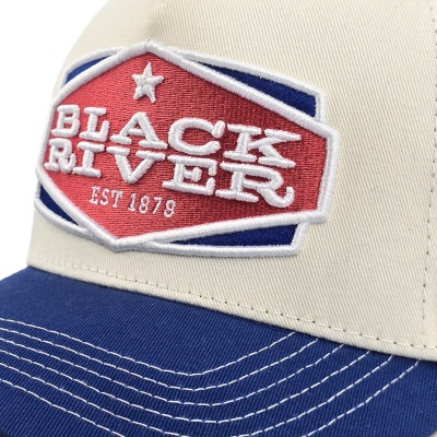 Kasket - Black River Cincinnati Cotton Snapback (offwhite/blå)