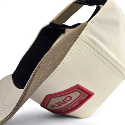 Kasket - Black River Crew Cotton Snapback (off-white/kaki)