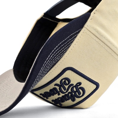 Kasket - Black River Denver Cotton Snapback (creme/marineblå)