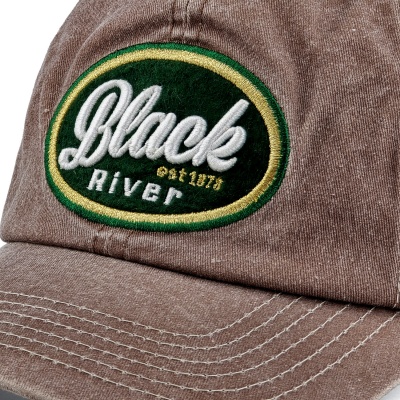 Kasket - Black River Eugene Washed Trucker (brun/fløde)