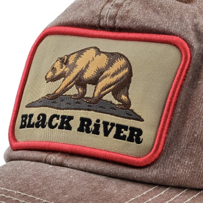 Kasket - Black River Grizzly Washed Trucker (brun/fløde)