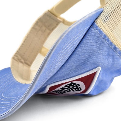 Kasket - Black River Memphis Washed Trucker (lyseblå/fløde)