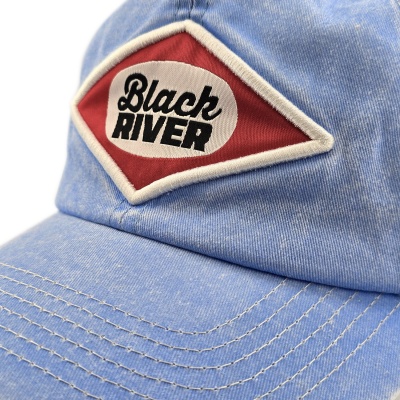 Kasket - Black River Memphis Washed Trucker (lyseblå/fløde)