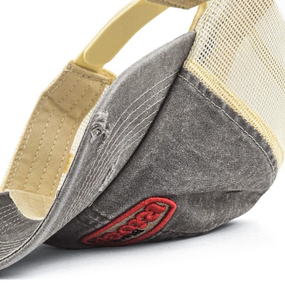 Kasket - Black River Portland Washed Trucker (sort/creme)