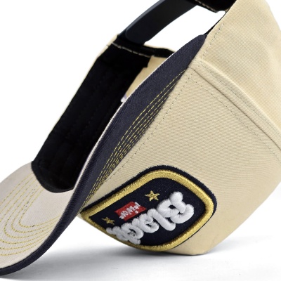 Kasket - Black River Reno Cotton Snapback (creme/marineblå)