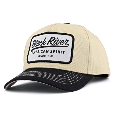 Kasket - Black River Sedona Cotton Snapback (creme/sort)