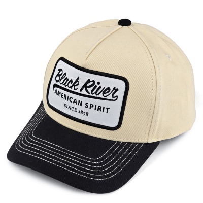 Kasket - Black River Sedona Cotton Snapback (creme/sort)