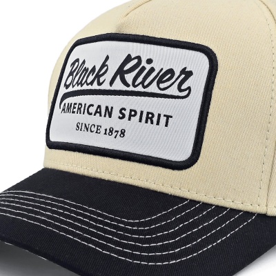 Kasket - Black River Sedona Cotton Snapback (creme/sort)