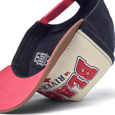 Kasket - Black River Texas Trucker (creme/marineblå/brun)