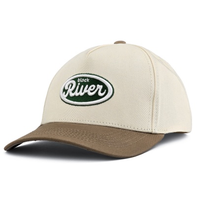 Kasket - Black River Waco Cotton Snapback (off-white/kaki)