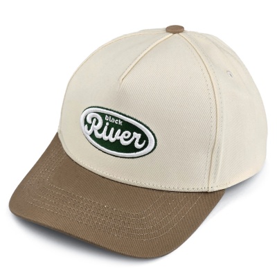 Kasket - Black River Waco Cotton Snapback (off-white/kaki)