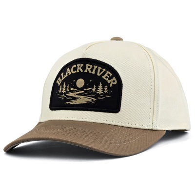 Kasket - Black River Wichita Cotton Snapback (off-white/kaki)