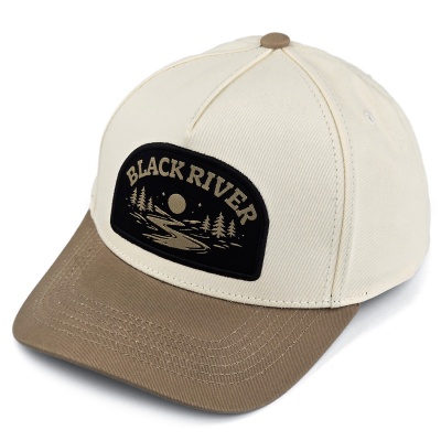 Kasket - Black River Wichita Cotton Snapback (off-white/kaki)