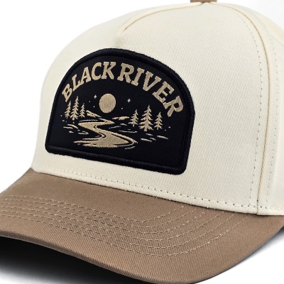 Kasket - Black River Wichita Cotton Snapback (off-white/kaki)