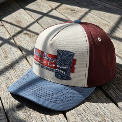 Kasket - Black River Lagoon Bar Trucker (offwhite/blå)