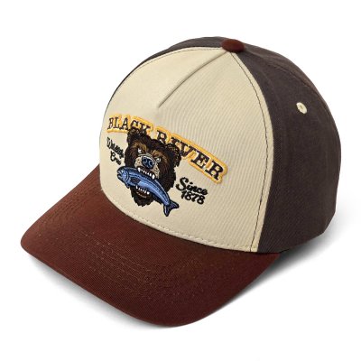 Kasket - Black River Wildlife Crew Trucker (beige/grøn/brun)