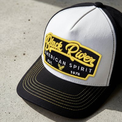 Kasket - Black River Black Yellow Trucker (sort/hvid/gul)