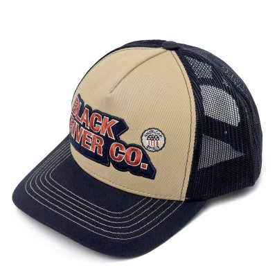 Kasket - Black River Heritage Trucker (beige/marineblå)