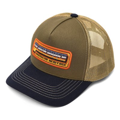 Kasket - Black River Transit Trucker (grøn/beige/marineblå)