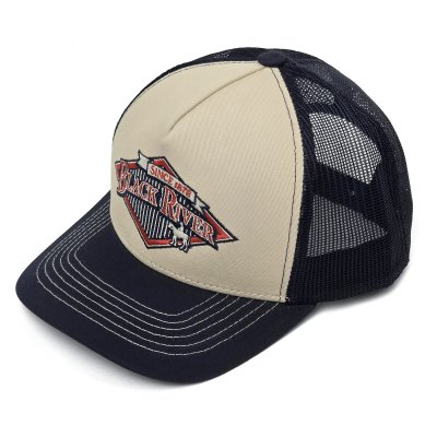 Kasket - Black River Legacy Trucker (creme/marineblå)